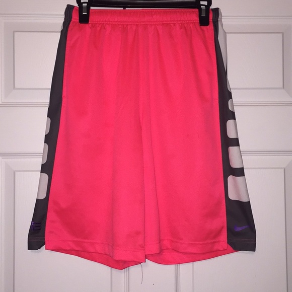 pink nike elite shorts